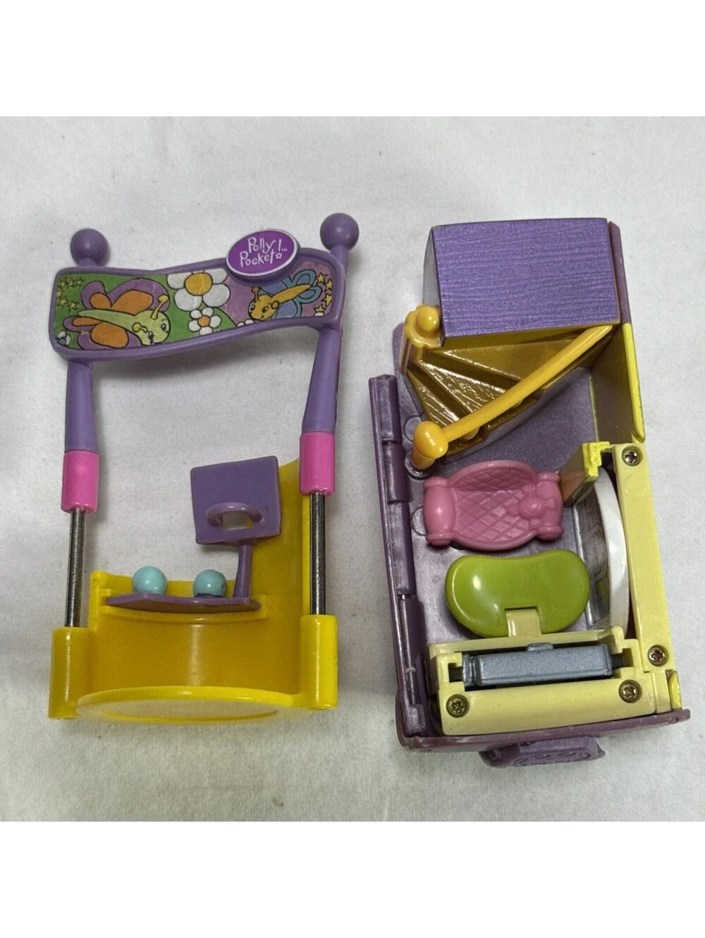 Vintage Polly Pocket Sweet Secrets Miniature Doll House Polly World Butterfly